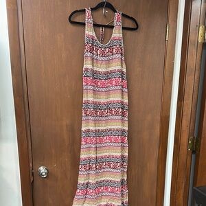 Forever 21 Pink and Purple Sleeveless Maxi Sundress